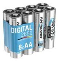 8x ANSMANN NiMH Akkus AA Mignon 2850 mAh Digital im 8er Spar-Bundle