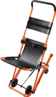 VEVOR EMS schodišťová židle 159kg nosnost skládací nouzové schodišťové horolezecké vozítko z hliníku 855x530x1350mm schodišťový výtah ambulance hasič evakuace pro starší a zdravotně postižené osoby