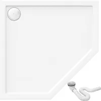 Rea Duschtasse Diamond 80X80X5Cm White