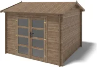 Gartenhaus, Gerätehaus 9m2 - 3x3m - 28mm - Imprägniert
