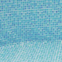 Pool Folie oval 3,70m x 5,50m x 1,20m Folie 0,3mm mosaik Überlappung Pool Poolfolie Ovalpool / 370 x 550 x 120 cm Stahlwandpool Innenhülle Liner Auskleidung Ovalbecken