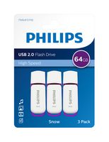 Philips USB flash drive Snow Edition - 64GB - USB2.0 - Magic Purple - 3er Pack