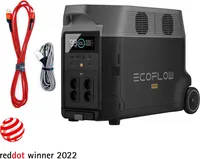 EcoFlow DELTA Pro Powerstation, Kraftwerk 3,6kWh, 3600W inkl. Ladekabel mit Lightning und USB-C Anschluss