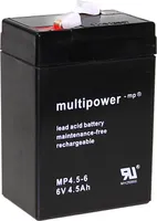 Multipower Blei-Akku MP4,5-6 Pb 6V / 4,5Ah Faston 4,8