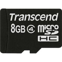 Transcend - Flash paměťová karta - 8 GB - třída 4 - microSDHC