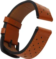 Samsung Galaxy Watch 4 Lederarmband mit Dornschließe – Hellbraun
