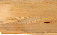 Tischplatte mit Baumkante 50x20x2,5 cm Massivholz Mango