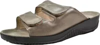 Rohde Damen Sandale Pantolette Clog Leder Naturfußbett Soltau-40 1940 , Größe:39 EU, Farbe:Gold