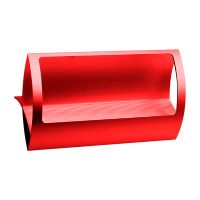 Visitenkartenhalter hoher Härte rostsicherer Metallschreibtisch-Jungs-Display-Veranstalter für Zuhause-Rot