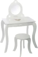 Atmosphera Créateur d'intérieur Schminktisch MDF-Platte Glas weiß 91 cm x 71,5 cm x 51 cm