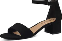 Tamaris Damen Sandale Sandalette Klettverschluss Blockabsatz 1-28201-20, Größe:38 EU, Farbe:Schwarz