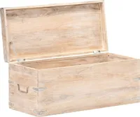 vidaXL Truhe 90x40x40 cm Akazie Massivholz