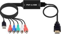 Prevodný kábel YPbPr+L/R na HDMI, 1,8 m, napájací adaptér USB