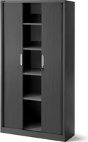 Rollladenschrank T001 Jalousieschrank Aktenschrank Büroschrank 4 Fachböden Rolltür abschließbar 185 cm x 90 cm x 45 cm, Farbe: Anthrazit