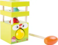 Small Foot 10162 Klopfbank Klopfkugelturm „Henne“, bunt (1 Stück)