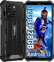 OUKITEL WP32 Android 13 Outdoor Handy - 12GB+128GB (1TB Erweiterbar) Rugged Smartphone Ohne Vertrag 5,93 Zoll 20MP 4G Dual SIM,IP68/NFC/OTG/GPS/Face ID, Schwarz