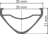 Felge DT Swiss XR 391 29", schwarz 622-25, 28 Loch