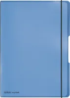 Herlitz Notizheft my.book flex A4 PP 2x 40Bl. kar/lin blau