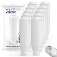 10x AquaFloow MaxiClar Wasserfilter für  kaffeemaschine Krups Nivona