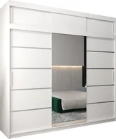 Kleiderschrank, Schiebetürenschrank Schlafzimmer, Schrank VERONA 2 250 mit Aufsatz, Höhe 240 cm