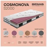 Benab Cosmonova S2000 Matrac 140 x 200 cm
