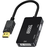 AdroitGoods DisplayPort zu HDMI/VGA/DVI Adapter - 4K - 1080p