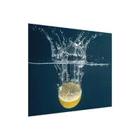 Skleněná kuchyňská deska CITRÓN VODA- 60x65 cm- vhodná za varnou desku