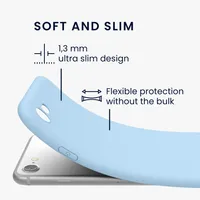 kwmobile Handyhülle kompatibel mit Apple iPhone SE (2022) / iPhone SE (2020) / iPhone 8 / iPhone 7 Hülle - Handy Case aus weichem Silikon in Hellblau