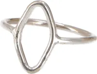 Zarter Silberring, Silber-Farben, SterlingSilber, Ringgröße: 58