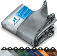 Abdeckplane 240g/m² verschiedene Farben & Größen Silber 200x300 cm