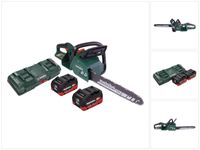 Metabo MS 36-18 LTX BL 40 Akumulatorowa pilarka łańcuchowa 36 V ( 2x 18 V ) 40 cm 22 m/s bezszczotkowa + 2x akumulator 10,0 Ah + podwójna ładowarka