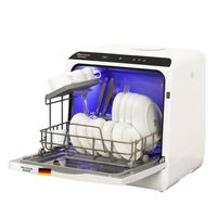 Sommertal Tischgeschirrspüler SP5 Dual – Mini Spülmaschine oder Tischspülmaschine mit 6 Waschprogrammen, 360° Reinigungsabdeckung, flexible Wasserversorgung – effizient & umweltschonend