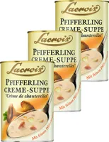 Lacroix Pfifferling Creme Suppe fein mit Pfifferlingen 400ml 3er Pack