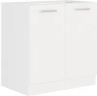 EKO White Spülenschrank 80 Weiss matt Küchenzeile Küchenblock Küche Einbauküche