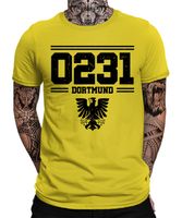 0231 - Dortmund Ruhrpott Fußball Gelb Herren T-Shirt, Gelb, L