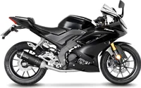 LeoVince kompletny system ze stali nierdzewnej SBK LV ONE EVO czarny dla YAMAHA MT-125 / YZF-R125 z katalizatorem