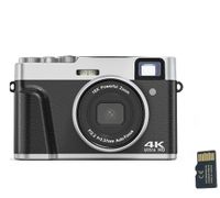 INF Digitálny fotoaparát 4K/48MP/16X Zoom/Automatické zaostrovanie/Hľadáčik/Anti-Shake s 32GB kartou