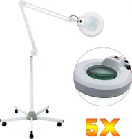 5x zvětšovací lampa kosmetika se stojanem pracovní stanice lampa 360° kosmetická lampa kosmetický salon stolní svorka kosmetická lupa