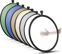 Walimex 7-in-1 Faltreflektor Set (107 cm, mit 7 verschiedenen Bezügen)