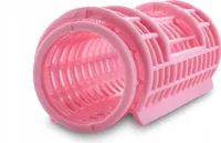 Ponik's Kunststoff Lockenwickler, Haar-Roller-Set, selbstgreifend, 28 mm, 6 Stk, Rosa