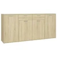 vidaXL Kredens dąb sonoma 160x36x75 cm materiał drewnopochodny