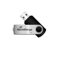 MediaRange USB-Stick schwarz, silber 64 GB