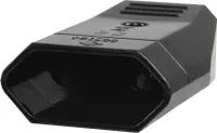 Eurokupplung Flach Kupplung 10A 2P 230V schwarz