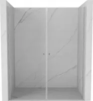 Mexen Pretoria Duo Drehbare Duschtür 140 cm, Transparent, Chrom - 852-140-000-02-00