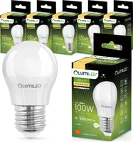 LUMILED LED Lampen E27 P45 10W ersetzt (75W Glühlampe) 6 Stück Set | 990lm 3000K Warmweiß | 180° Lichtwinkel 230V | Glühbirne Birne Leuchtmittel Tropfenform Kugel Energiesparlampe