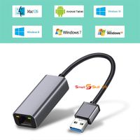 USB A auf LAN Adapter Netzwerk Ethernet Konverter USB 3.0 Gigabit LAN RJ45 LED