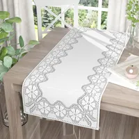 Žakárový ubrus Irmina 40x100cm bílý 40 x 100 [cm]