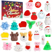 24 Tage Weihnachts-Countdown-Adventskalender Squishy Squeeze Fidget Toy Kid Gift