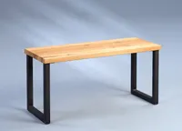 Sitzbank Bank - Riza 2 -  Wildeiche Massivholz geölt 80 x 40 cm
