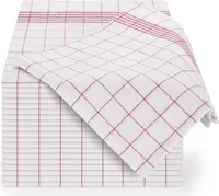 Blumtal 20er Set Premium Geschirrtücher - Hochwertige Geschirrhandtücher, 100% Baumwolle, rot kariert, 50x70cm